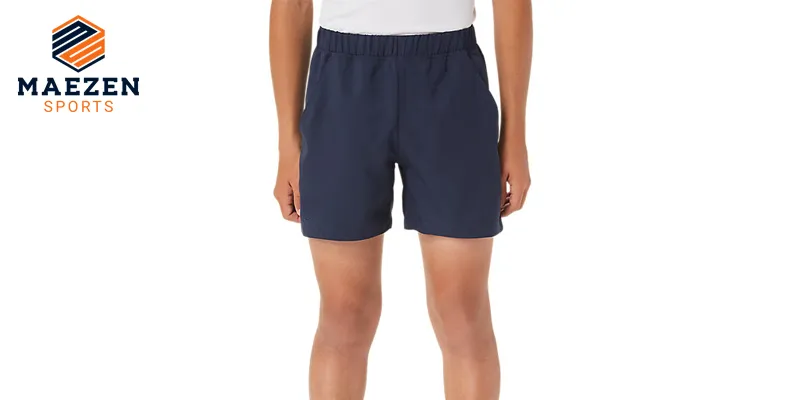 "Performance-driven tennis shorts offering flexibility and comfort for the court, designed for active players by Maezen Sports."

