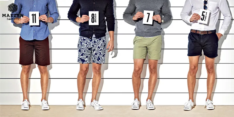 Variety of stylish shorts for different occasions, combining comfort and fashion, available at Maezen Sports."