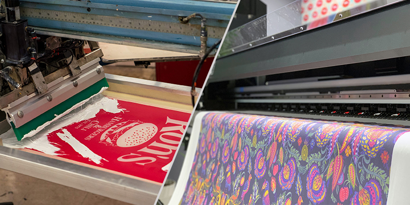 key-difference in screen printing and sublimation printing 