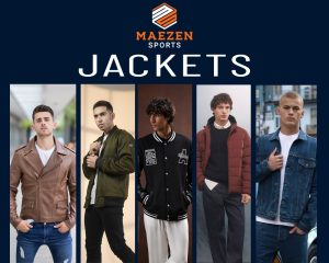 A collection of jackets from Maezens Sports, featuring a variety of styles for every season."